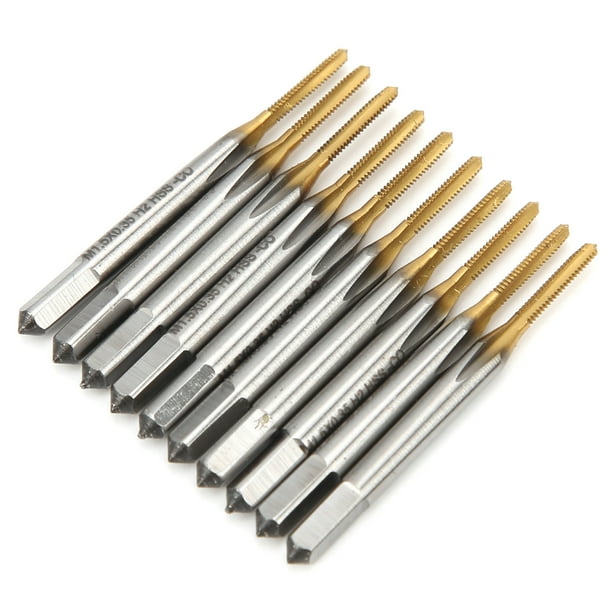 10pcs Straight Thread Tap Industrial Tool Drill Tap Bit Set, HSS Material 10pcs Straight Thread Tap Industrial Tool Drill Tap Bit Set, HSS Material